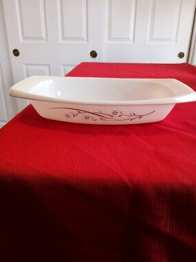 Vintage PYREX 033 Golden Honeysuckle Pattern Baking Dish